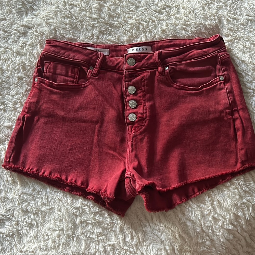 Vigoss Women's Red Jean Shorts